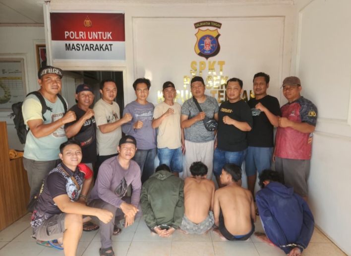 4 Pelaku Curat di Kapuas Tengah Diringkus Polisi