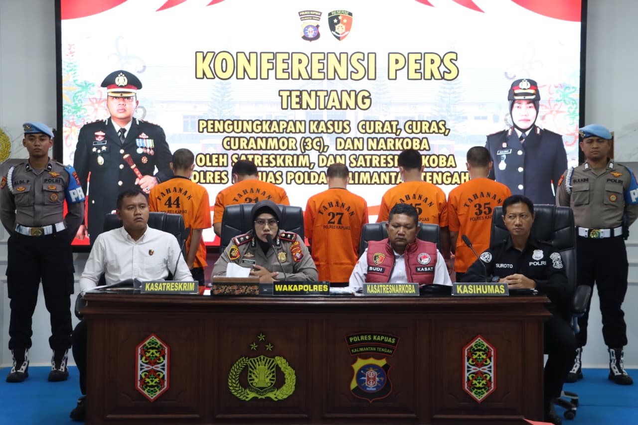 Polres Kapuas Ungkap Kasu Pidana 3C dan Narkoba