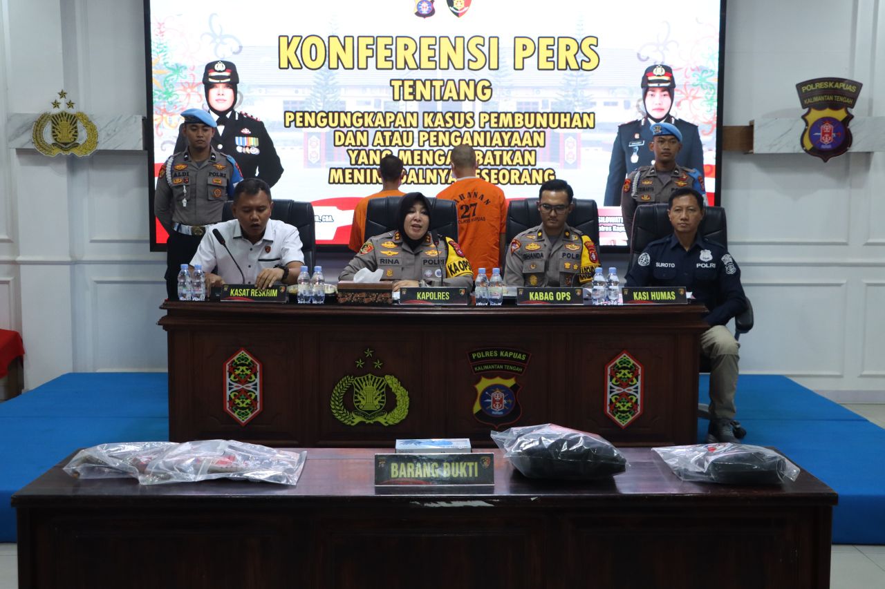 Polres Kapuas Ungkap Dua Kasus Pembunuhan