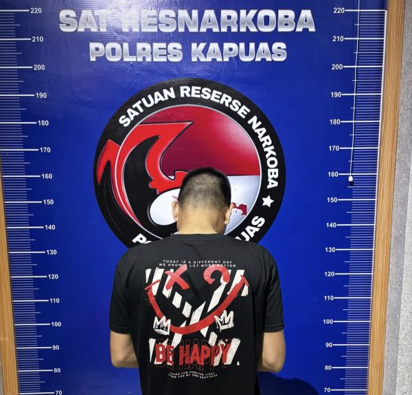Satresnarkoba Polres Kapuas Tangkap Security Pengedar di Kebun Sawit Amankan 5,20 Gram Sabu