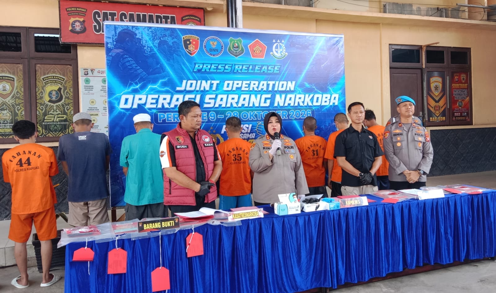 Polres Kapuas Ungkap Delapan Kasus Narkotika Curat dan Penyalahgunaan BBM